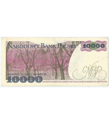 10000 zł Stanisław Wyspiański 1988, seria Z, stan 3+