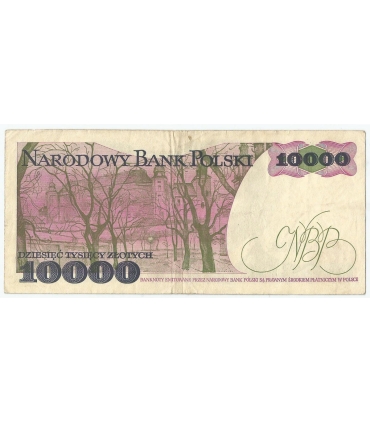 10000 zł Stanisław Wyspiański 1987, seria R, stan 3-