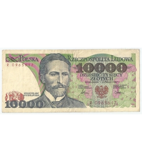 10000 zł Stanisław Wyspiański 1987, seria R, stan 3-