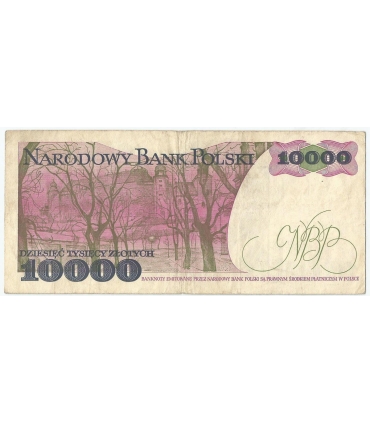 10000 zł Stanisław Wyspiański 1987, seria L, stan 3-