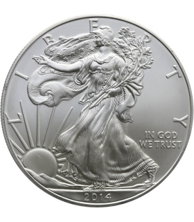 1 Dollar Liberty Orzeł 2014, 1 uncja srebro Ag 999 stan 1