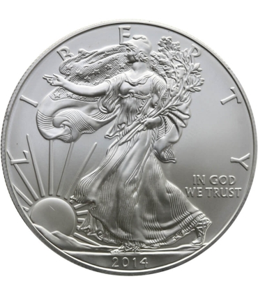 1 Dollar Liberty Orzeł 2014, 1 uncja srebro Ag 999 stan 1