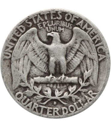 USA ¼ dolara (quarter, 25 centów), 1953 ćwierćdolarówka Waszyngtona, D, srebro Ag900