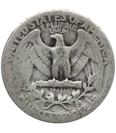 USA ¼ dolara (quarter, 25 centów), 1945 ćwierćdolarówka Waszyngtona, srebro Ag900, Filadelfia