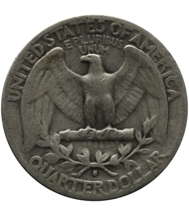 USA ¼ dolara (quarter, 25 centów), 1943 ćwierćdolarówka Waszyngtona, srebro Ag900, San Francisco