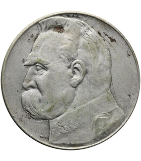 10 złotych Józef Piłsudski 1936, stan 3