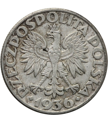 2 zł Żaglowiec 1936, stan 2