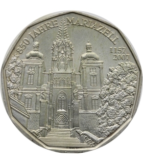 Austria 5 euro, 2007 800-lecie miasta Mariazell, srebro