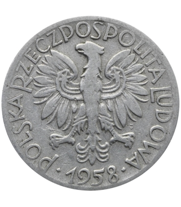 5 zł rybak, 1958, st. 3