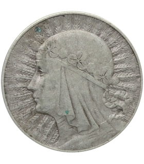 10 złotych Głowa kobiety 1933, stan 2-/3+