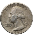 USA ¼ dolara (quarter, 25 centów), 1960 ćwierćdolarówka Waszyngtona, srebro Ag900