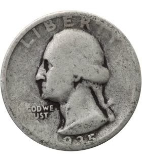 USA ¼ dolara (quarter, 25 centów), 1935, ćwierćdolarówka Waszyngtona, Ag900