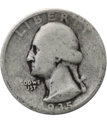 USA ¼ dolara (quarter, 25 centów), 1935, ćwierćdolarówka Waszyngtona, Ag900