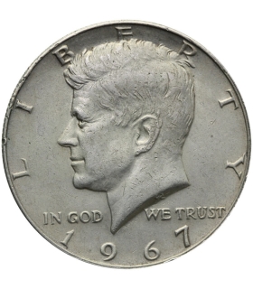 USA 1/2 dolara half dollar Kennedy 1967, stan 2