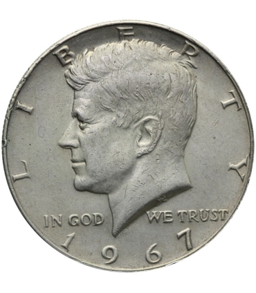 USA 1/2 dolara half dollar Kennedy 1967, stan 2