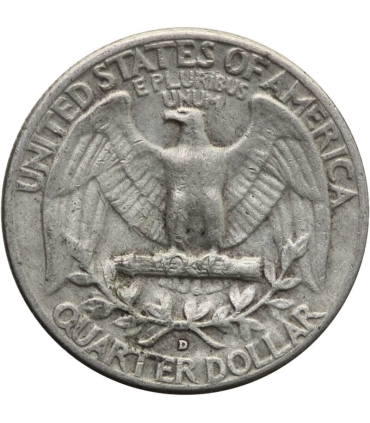 USA ¼ dolara (quarter, 25 centów), 1961 ćwierćdolarówka Waszyngtona, srebro Ag900