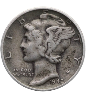 10 centów (one dime), 1942, srebro Ag900