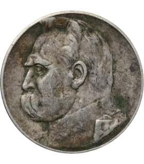 5 złotych Piłsudski 1935, stan 3-