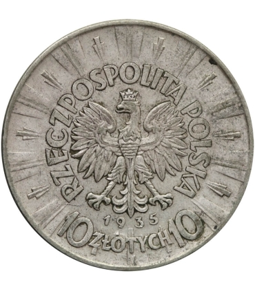 10 zł Józef Piłsudski 1935, stan 3