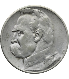 5 złotych Piłsudski Orzeł Strzelecki 1934, stan 3+