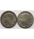 LOT 2 x 2 złote głowa kobiety 1933, 3+