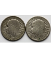 LOT 2 x 2 złote głowa kobiety 1932, 1933