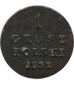 1 grosz, 1832, Królestwo kongresowe, st. 2-/3+
