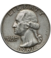 USA ¼ dolara (quarter, 25 centów), 1961 ćwierćdolarówka Waszyngtona, srebro Ag900