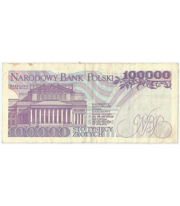 100000 zł Stanisław Moniuszko 1993, stan 3+, seria AA - RZADKA