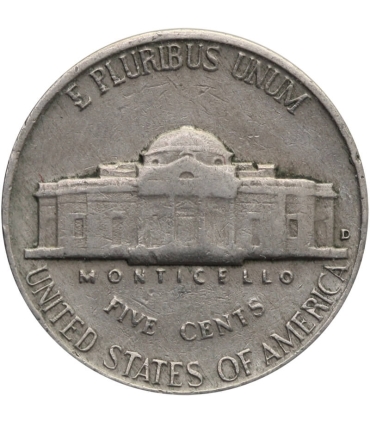 USA 5 centów głowa Indianina / bizon