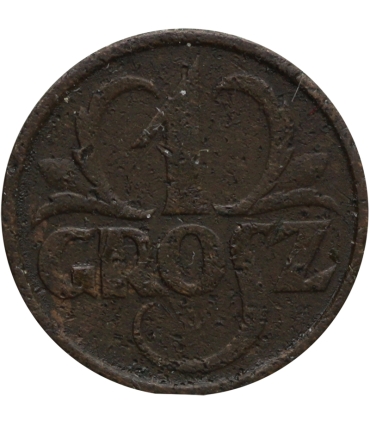 1 grosz 1931 rok, stan 2-, rzadki rocznik