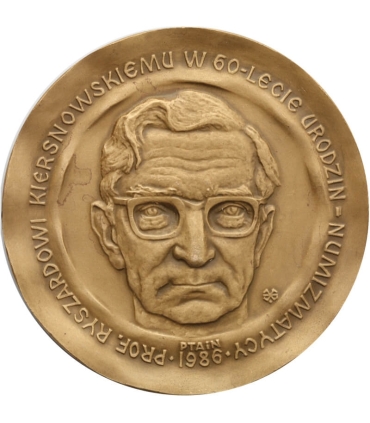 Medal PTAiN Profesor Kiersnowski, 60-lecie urodzin, rzadki