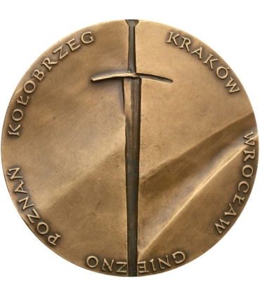 Medal PTAiN Bolesław Chrobry, Poznań, Kołobrzeg,  Kraków, Poznań, Gniezno