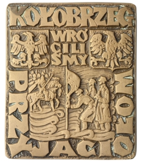 Medal / Plakieta Kołobrzeg Wróciliśmy Przyjaciołom