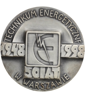 Medal Technikum Energetyczne im. S. Staszica w Warszawie 1948–1998 – 50 lat