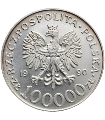 100000zł Solidarność 1990 TYP A, stan 2+