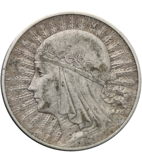 10 złotych Głowa kobiety 1932, stan 3+, dość ładny detal