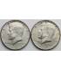 USA Lot: 2 x 1/2 dolara Kennedy 1968 srebro, 2+