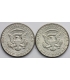 USA Lot: 2 x 1/2 dolara Kennedy 1968 srebro, 2+