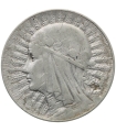 5 złotych głowa kobiety 1933, stan 3+