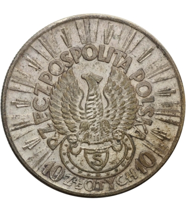 10 złotych Piłsudski 1934, stan 3, Strzelecki