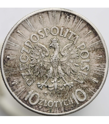 10 złotych Józef Piłsudski 1936, stan 3