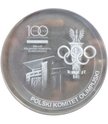 Medal: 100 lat Polskiego Komitetu Olimpijskiego (1919–2019) + etui + przypinka