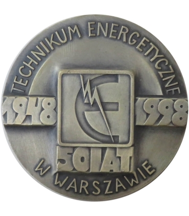 Medal Technikum Energetyczne im. S. Staszica w Warszawie 1948–1998 – 50 lat
