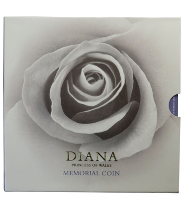 UK, 5 funtów, 1999 Princess Diana memorial coin (Księżna Diana) w folderze