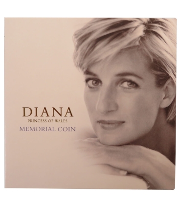 UK, 5 funtów, 1999 Princess Diana memorial coin (Księżna Diana) w folderze