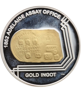 1 Dollar - Elizabeth II 4th Portrait - 1852 Adelaide Assay Office, srebro Ag999