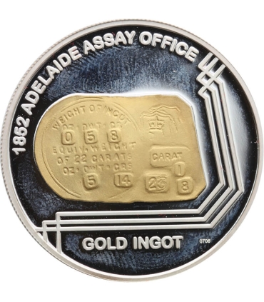 1 Dollar - Elizabeth II 4th Portrait - 1852 Adelaide Assay Office, srebro Ag999