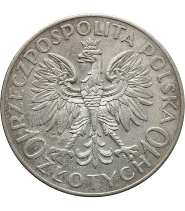 10 zł Romuald Traugutt, 1933, stan 3+