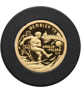 Medal Złote lata polskiego footbalu, Au585, 3.11g